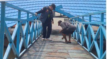 FAKTOR ALAM SEBABKAN HALTE SUNGAI PARIT SAPAT RUSAK — DISHUB DAN CAMAT SEKO: TIDAK PARAH, SEGERA DIPERBAIKI