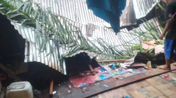 PUTING BELIUNG RUSAKKAN RUMAH WARGA DI SUNGAI SAREN — KELUARGA SELAMAT