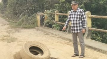 KETUA DPRD HAMDANI TINJAU JEMBATAN TANJUNG BENANAK: TUGAS PENGAWASAN TIDAK TERBATAS WILAYAH DAPIL