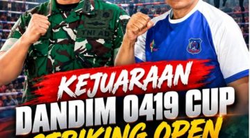 AYO SAKSIKAN, JANGAN LEWATKAN! KEJUARAAN DANDIM 0419 CUP STRIKING OPEN PERINGATI HUT TNI KE‑81