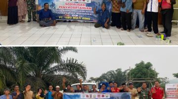 Cegah Karhutla, PT Tebo Multi Agro Gelar Sosialisasi di Desa Dusun Baru dan Tanjung Pucuk Jambi